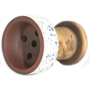 Чаша для кальяна Gusto Bowls Rook Белый в синюю точку