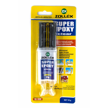 Клей эпоксидный Zollex Super Epoxy Clear - фото №1 Аромадым