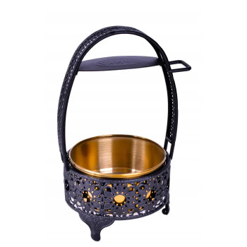 Кошик для вугілля YAHYA Black/Gold, 12см
