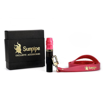 Персональний мундштук Sunpipe Premium Leather Pink - фото №1 Аромадим