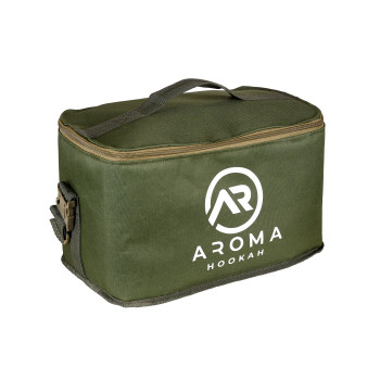 Сумка для кальяна Aroma Hookah Green 38 см - фото №1 Аромадым Сумка для кальяна Aroma Hookah Green 38 см - фото №1 Аромадым