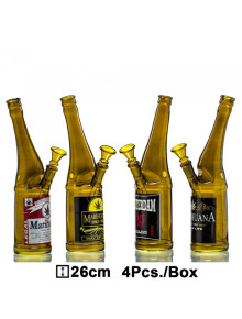Бонг скляний Beer Bottle - H:26cm - фото №1 Аромадим