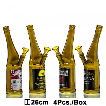Бонг скляний Beer Bottle - H:26cm - фото №1 Аромадим