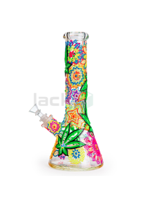 Стеклянный бонг Hand-Drawn Psychedelic - фото №1 Аромадым
