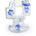 Скляний бонг Double Rotating Recycler - фото №2 Аромадим