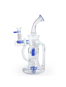 Стеклянный бонг Double Rotating Recycler - фото №1 Аромадым