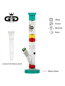 Бонг скляний GRACE GLASS PERCOLATOR BEAKER Black - фото №1 Аромадим