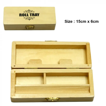 Бокс дерев'яний Roll Box Small Wooden 15cm x 6cm - фото №1 Аромадим