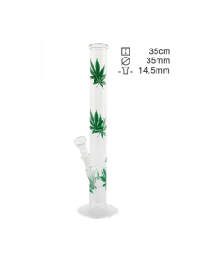 Бонг скляний Greenline H;35 cm-Ø:35mm SG:18.8mm - фото №1 Аромадим