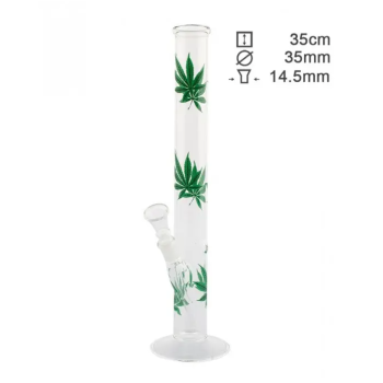 Бонг скляний Greenline H;35 cm-Ø:35mm SG:18.8mm - фото №1 Аромадим
