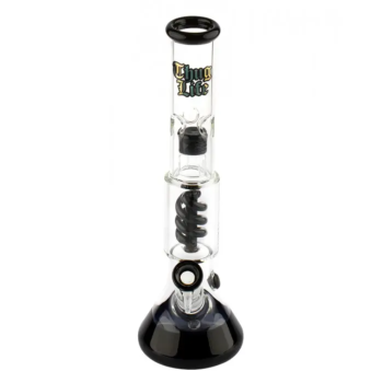 Бонг скляний Thug Life | OG Series V2 Black - H:35cm - SG:18.8mm - D:55mm