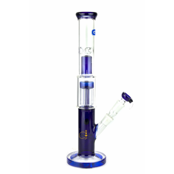 Бонг стеклянный Grace Glass Ice Smile H- 39 cm - D:38 mm - фото №1 Аромадым