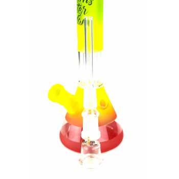 Бонг скляний Amsterdam RASTA CLUB Mini - H: 19cm - D: 22mm