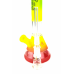 Бонг скляний Amsterdam RASTA CLUB Mini - H: 19cm - D: 22mm - фото №3 Аромадим