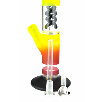 Бонг стеклянный Amsterdam RASTA CLUB -H:40cm-?:51mm