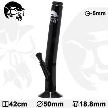 Бонг стеклянный Black Art | Glass Bong - H:42cm - D:50mm - Socket:18.8 - фото №1 Аромадым