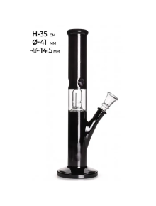 Бонг скляний MISTIQ H:35cm Ø:41mm SG:14.5mm - фото №1 Аромадим
