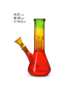 Бонг скляний MISTIQ H:21cm - Ø:38mm-SG:14.5mm - фото №1 Аромадим