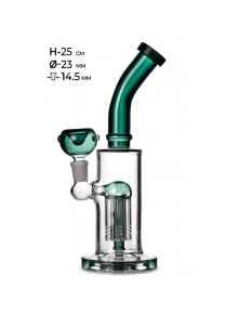 Бонг скляний MISTIQ H:25cm Ø:23mm SG:14,5mm - фото №1 Аромадим