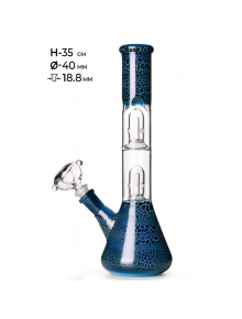 Бонг скляний MISTIQ 35cm Ø:40mm SG:18.8mm - фото №1 Аромадим