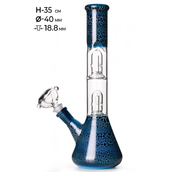 Бонг стеклянный MISTIQ 35cm Ø:40mm SG:18.8mm - фото №1 Аромадым
