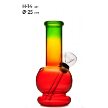 Бонг скляний MISTIQ - H: 14cm Ø: 25mm