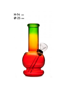 Бонг скляний MISTIQ - H: 14cm Ø: 25mm - фото №1 Аромадим