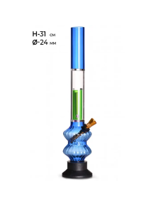 Бонг акріловий MISTIQ H:31cm Ø:24mm - фото №1 Аромадим