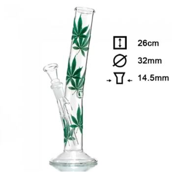 Бонг стеклянный HANGOVER Multi Leaf H:26cm-?:32mm - фото №1 Аромадым