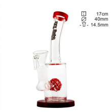 Бонг стеклянный Thug Life Birdy Red H:19cm O:40/19mm S:14,5mm