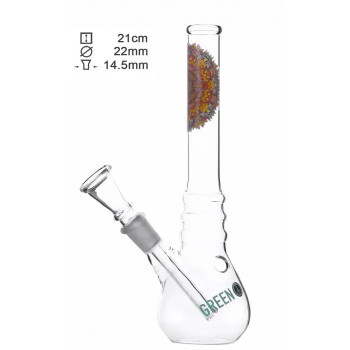 Бонг скляний Greenline H; 18,5 cm-O: 21mm SG: 14.5mm - фото №1 Аромадим