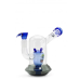 Бонг стеклянный Grace Glass Spaceship Alien Bong Blue H:18cm SG:18.8mm d:70/25mm - фото №2 Аромадым