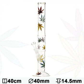 Бонг скляний Multi Leaf H: 40cm D: 40mm - фото №1 Аромадим