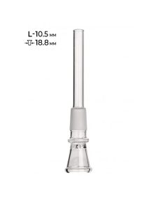 Чиллум скляний MISTIQ D – 18.8мм L – 10.5 см - фото №1 Аромадим