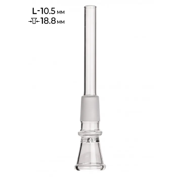 Чиллум стеклянный MISTIQ D - 18.8мм L - 10.5 см - фото №1 Аромадым