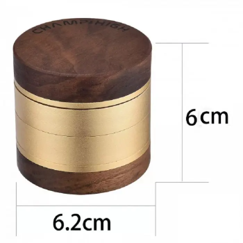 Гриндер деревянный CHAMP HIGH ROUND WOODEN GRINDER 62MM