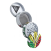 Гриндер Champ C.HIGH WHITE LEAF 50 MM GRINDER DL12 - фото №6 Аромадым