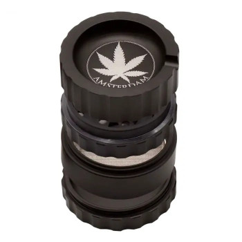Гріндер металевий Amsterdam Black Grinder 4part d:63mm
