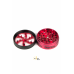 Гриндер металевий DOPE BRONS з віконцем на 4 секції Red - D: 62 mm - фото №2 Аромадим