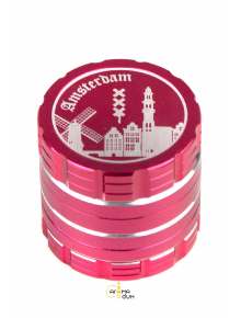 Гриндер Dope Bros-Amsterdam Red - 4 Part - D:40mm - фото №1 Аромадим