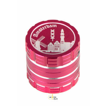 Гриндер Dope Bros-Amsterdam Red - 4 Part - D:40mm - фото №1 Аромадим