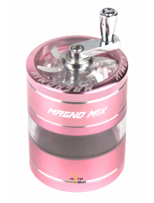 Гриндер Magno Mix Crank and Window - 4part Pink - D:63mm - фото №1 Аромадим