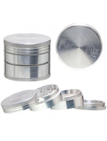 Гриндер Magno Mix 420 Leaf Silver - 4part - O:50mm - фото №1 Аромадым