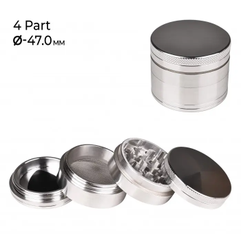 Гриндер металевий MISTIQ D:47мм 4 Part - фото №1 Аромадим