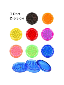 Гриндер пластиковий MISTIQ D:55мм 3 Part - фото №1 Аромадим