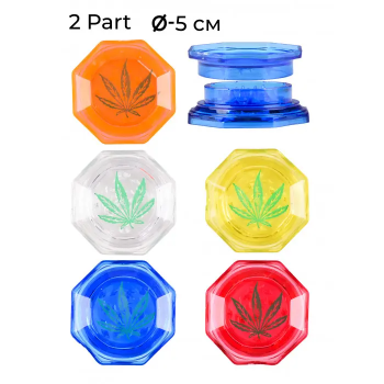 Гриндер пластиковий MISTIQ D:50мм 2 Part - фото №1 Аромадим