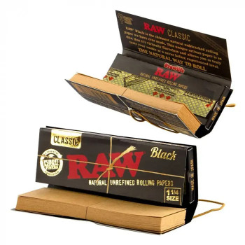 Папір для самокруток RAW Connoisseur Black + TIPS