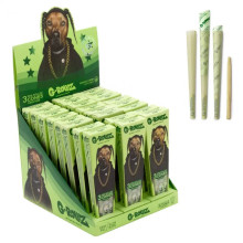 Папір для самокруток G-Rollz | Pets Rock "Rap" Organic Green Hemp - 3 KS Cones