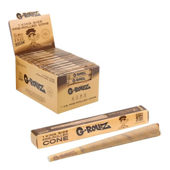 Бумага для самокруток G-ROLLZ - KS Unbleached Extra Thin Cone - фото №1 Аромадым