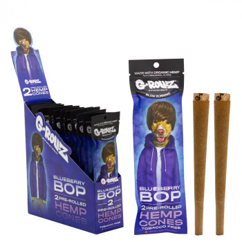 Бумага для самокруток G-Rollz | 2x Blueberry Flavored Pre-Rolled Hemp Cones - фото №1 Аромадым
